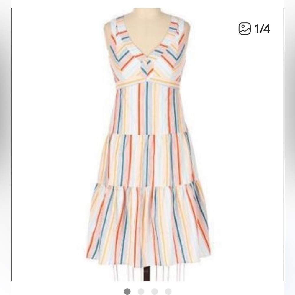 Anthropologie Odille Candy
Stripe Dress rare casual party spring tiered $150